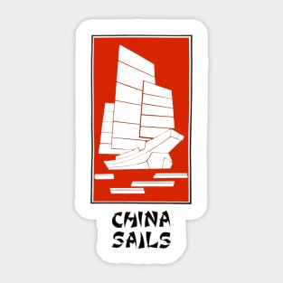 China Sails Chinese Restaurant - Brookline, Massachusetts Sticker